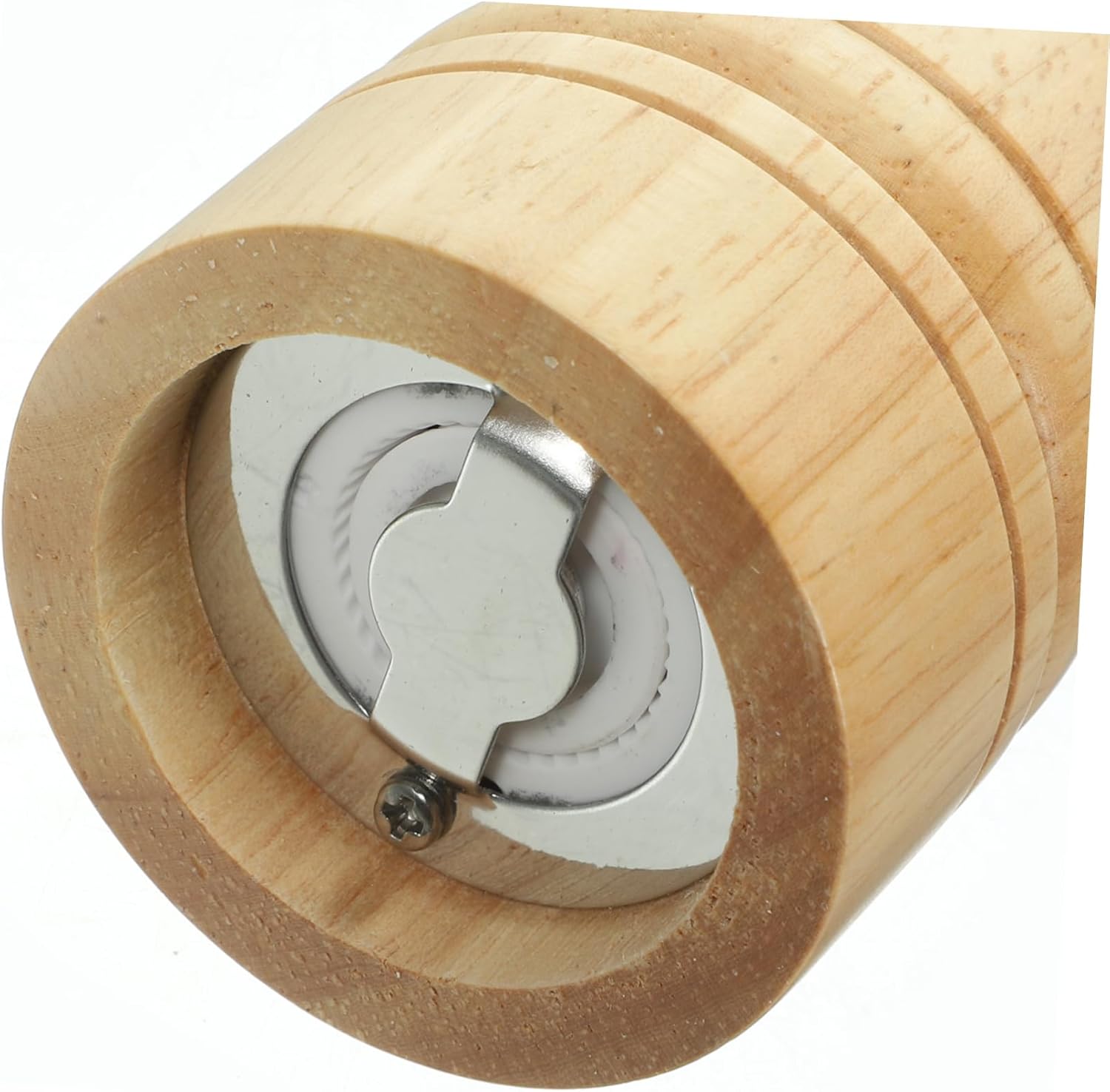 KICHOUSE 1pc Manual Pepper Mill Salt Shaker Gadget - Wood Pepper Grinder Refillable