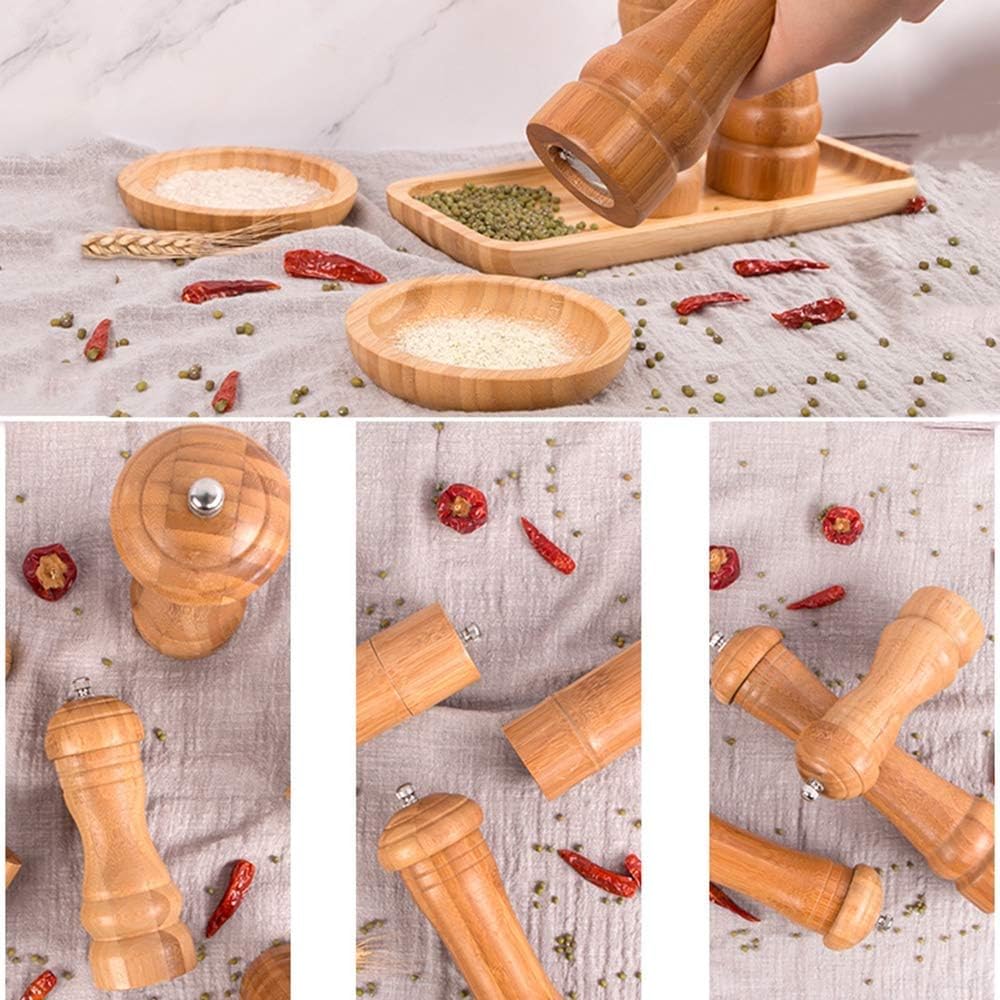 Adjustable Ceramic Pepper Mill Set Durable Design