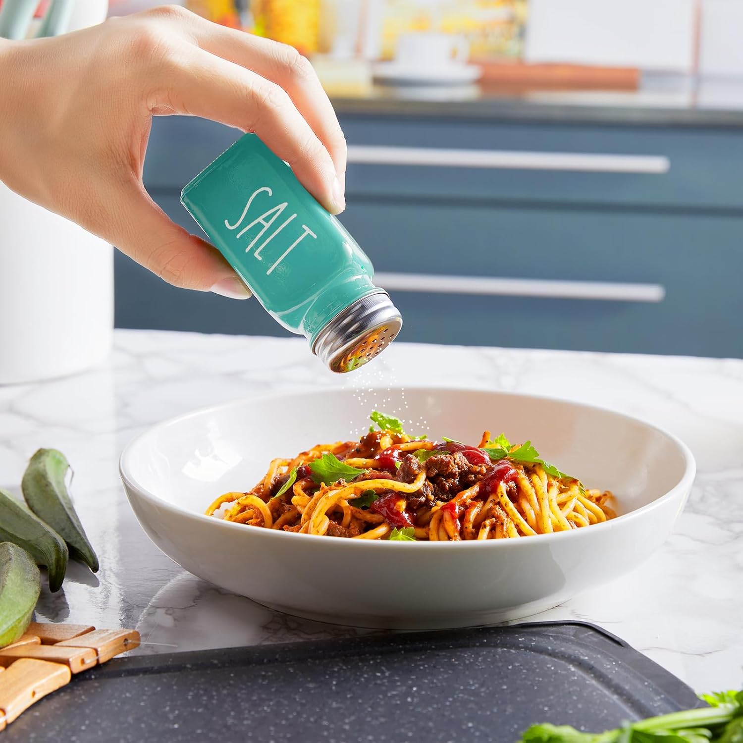 Turquoise Salt and Pepper Shakers Set