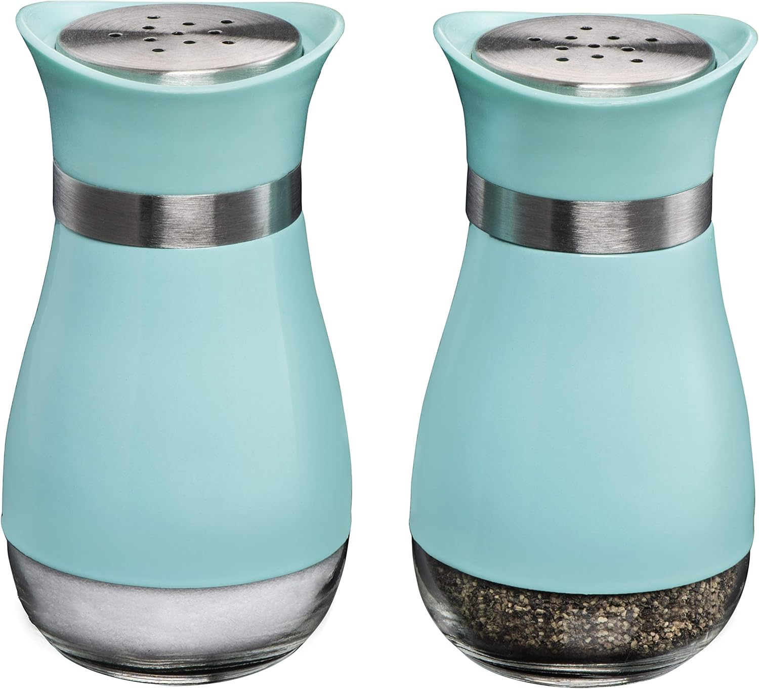 2-Pack Salt And Pepper Shakers Elegant Blue