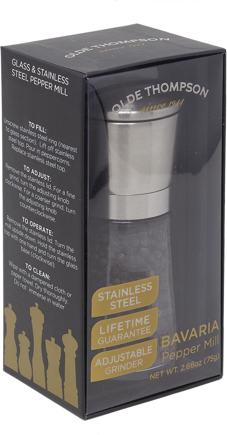Olde Thompson 55 Adjustable Pepper Mill CreateExtra Flavor