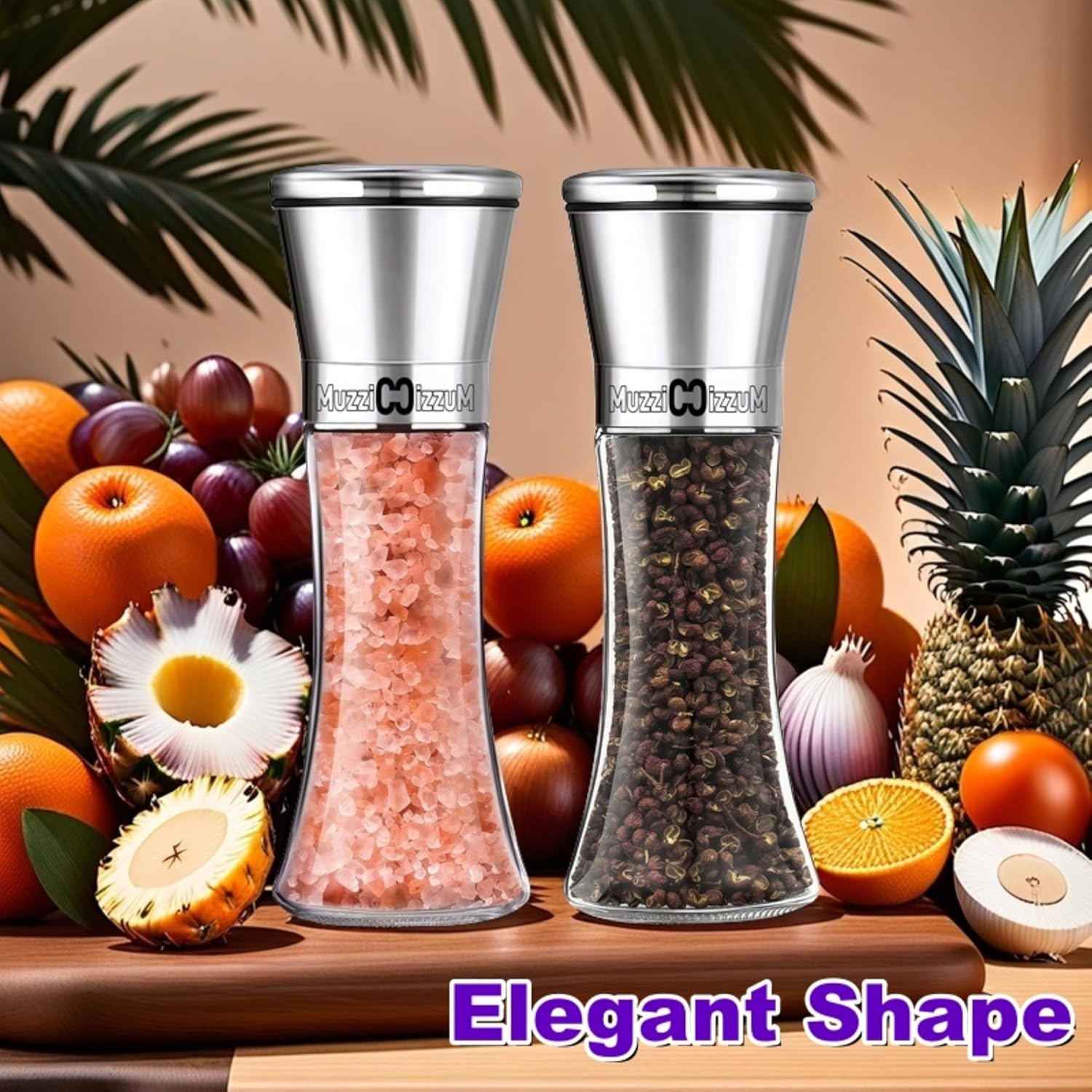 MuzziccizzuM Salt Pepper Grinder Set