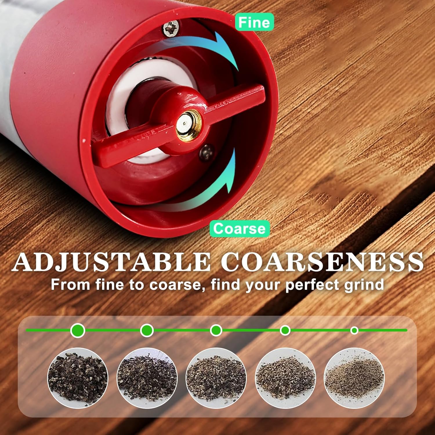 Premium Electric Salt and Pepper Grinder Set
