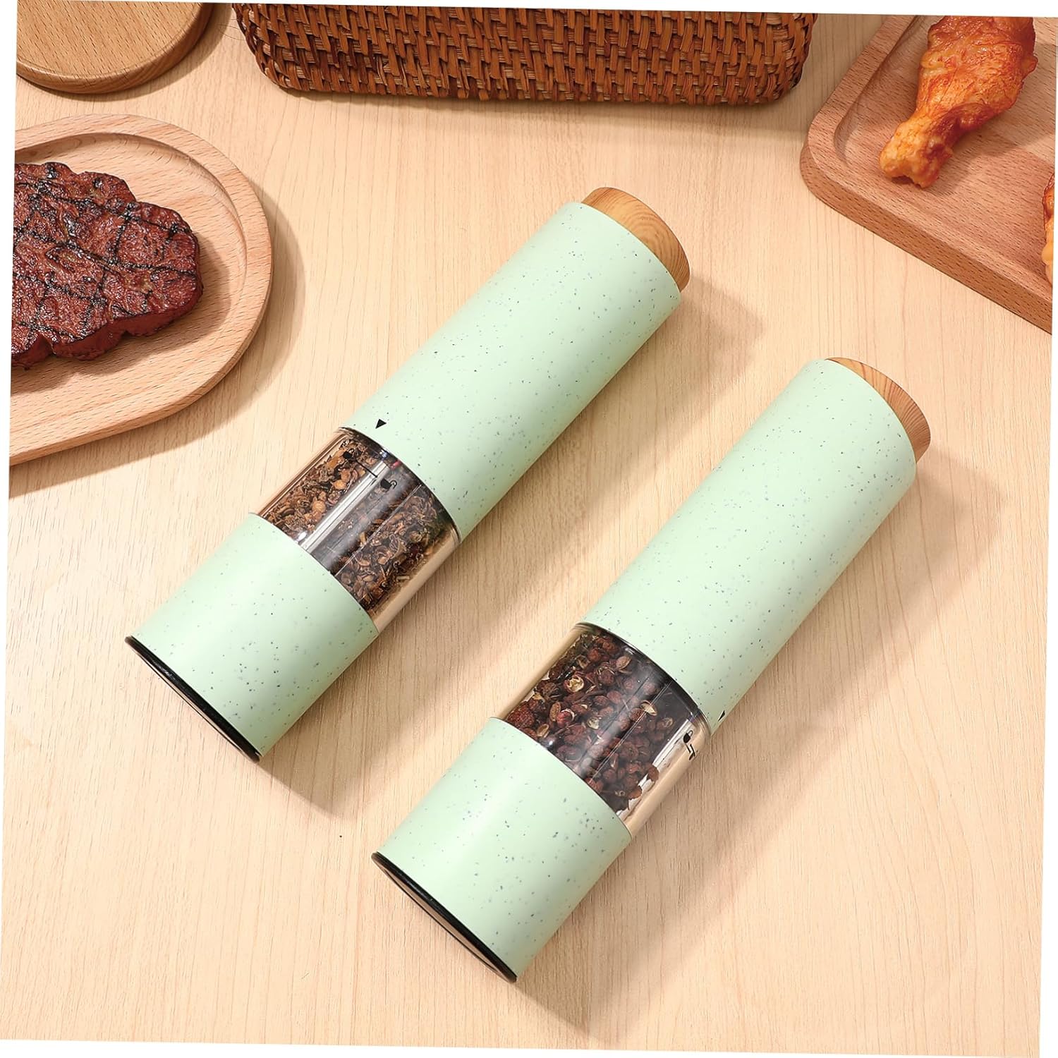 Zerodeko Electric Salt Pepper grinder set