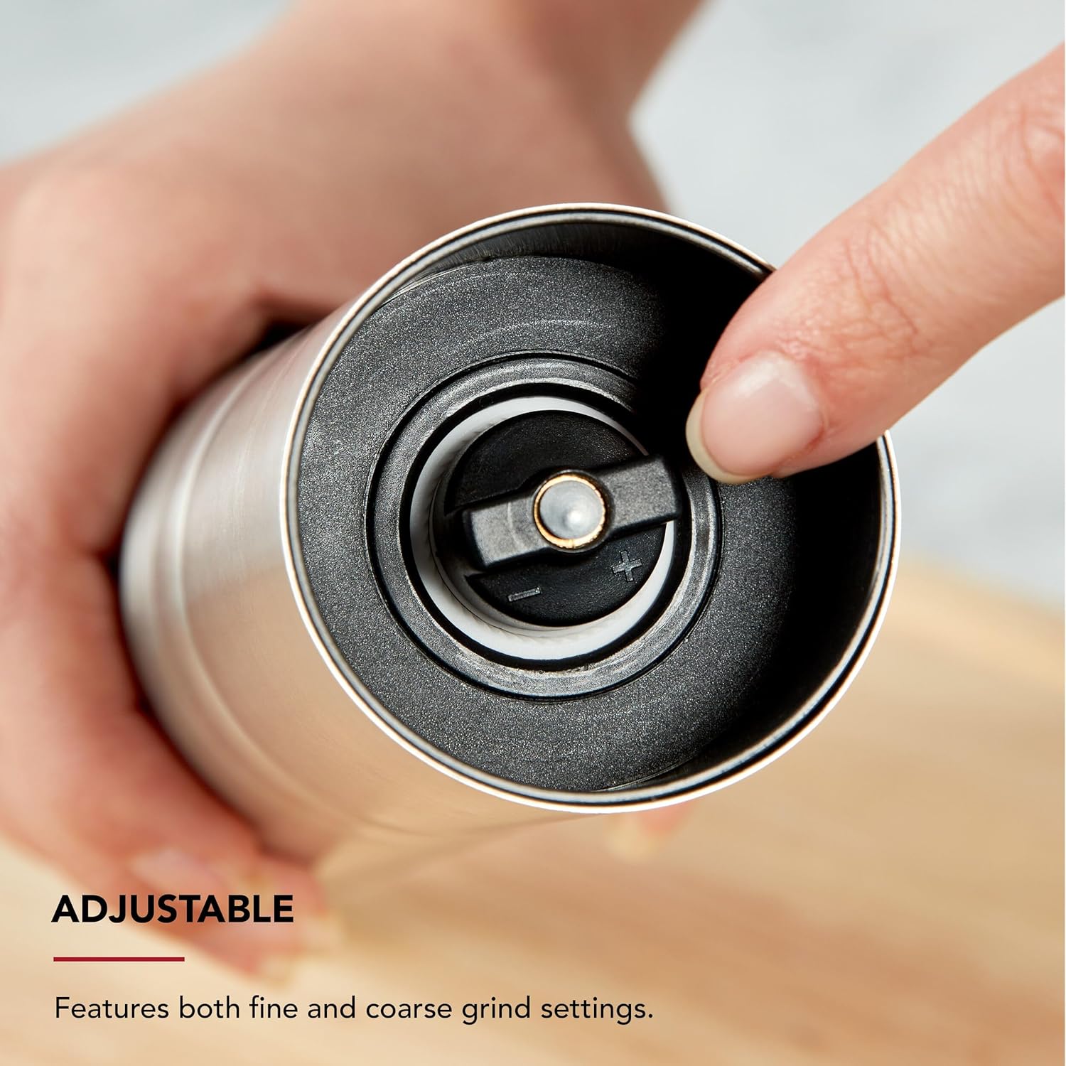 Perfect for Every Bite KitchenAid Stainless Steel Filled Salt Grinder 8 Inch