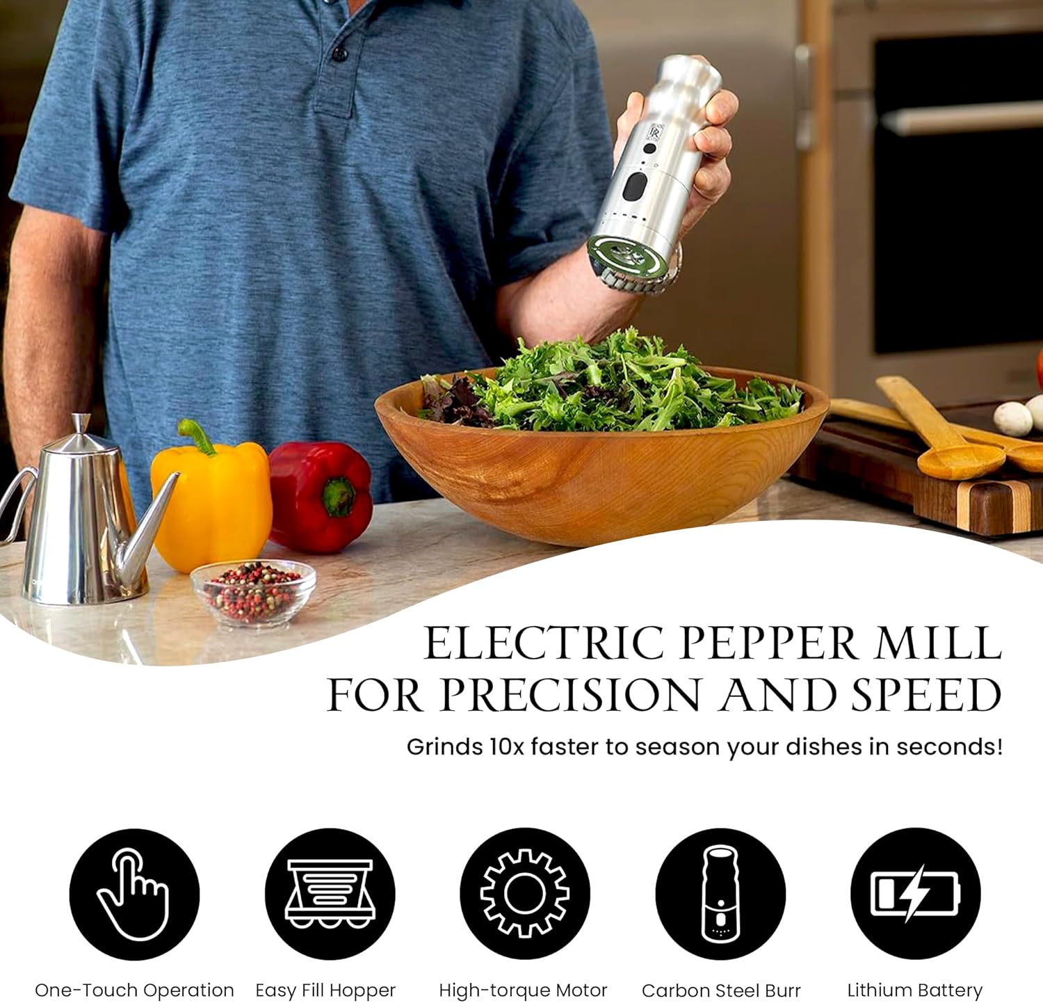 Black Rain Pepper Mill