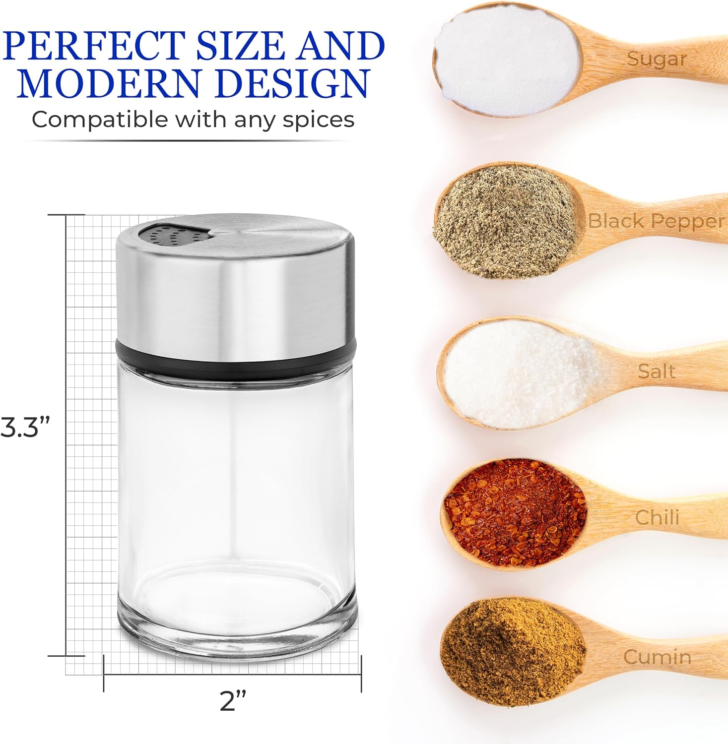 Perfectly Balanced Salt Pepper Shakers Set