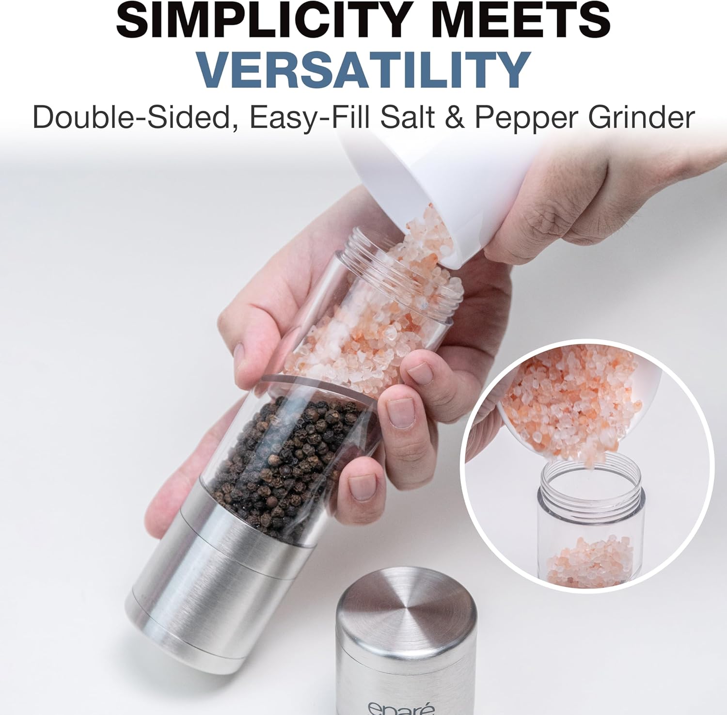 Epar 2-in-1 Salt Pepper Manual Mill Combo
