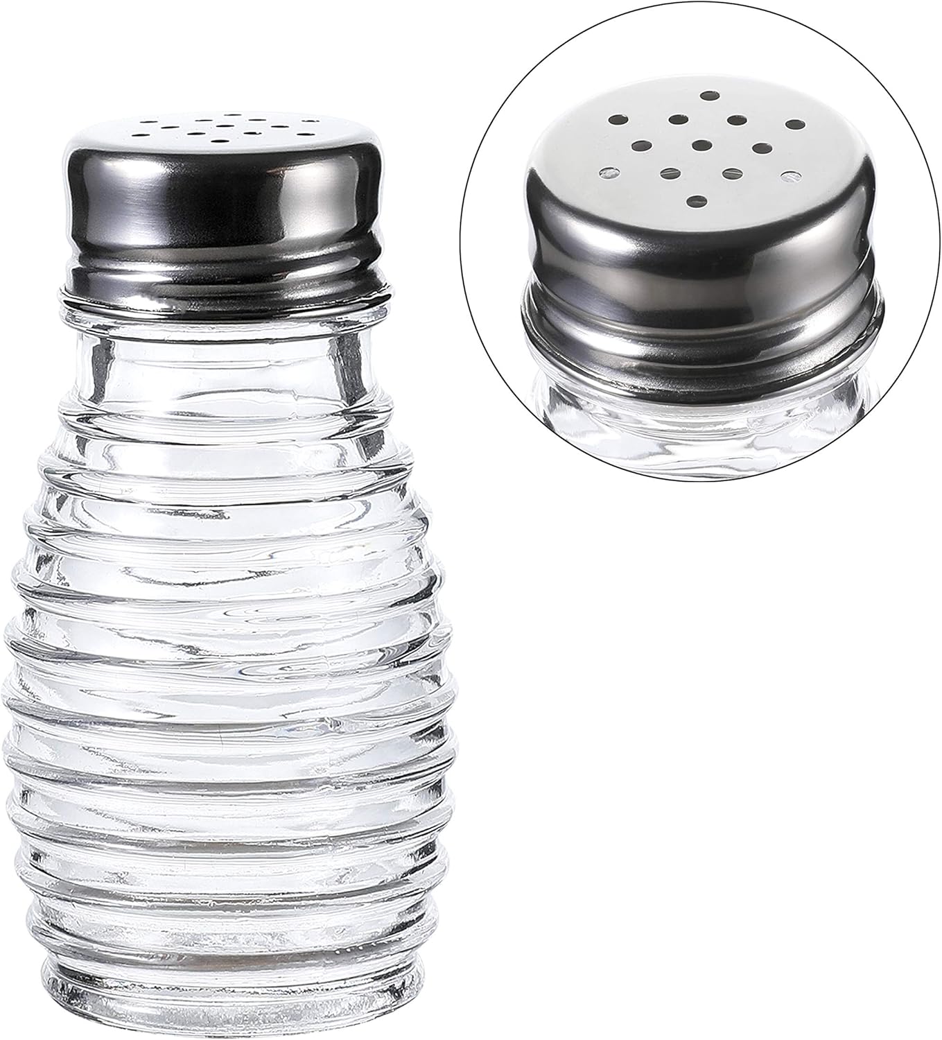 Stainless Steel Salt and Pepper Shakers Set