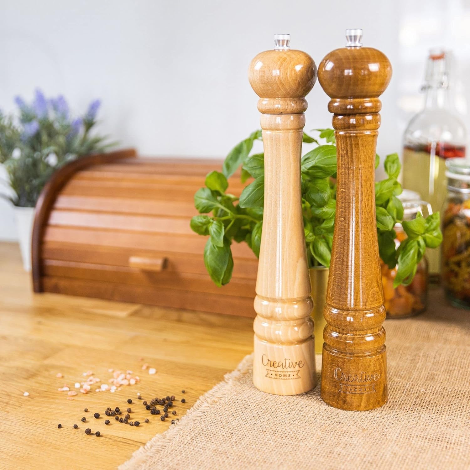 Creative Home Wooden Mill Set for Spices