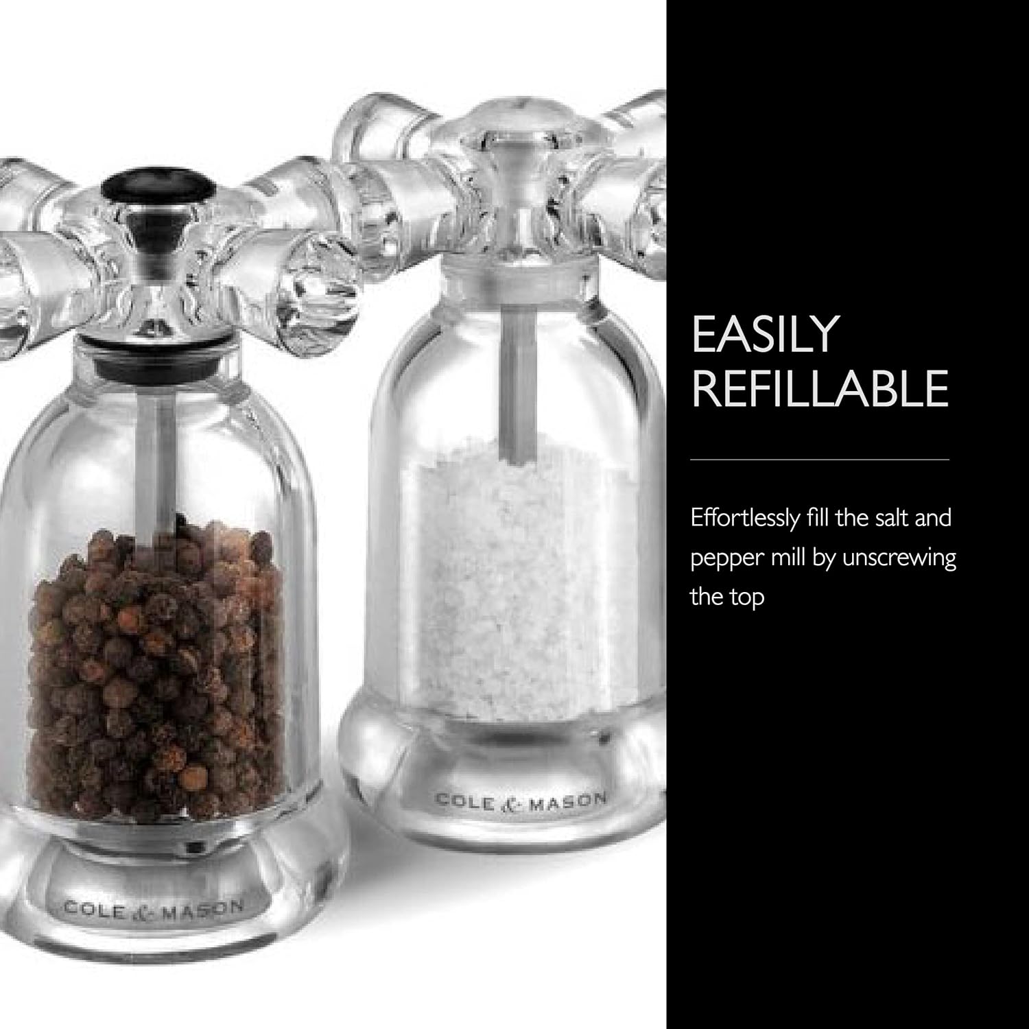 Cole Mason Tap Salt and Pepper Grinder Set