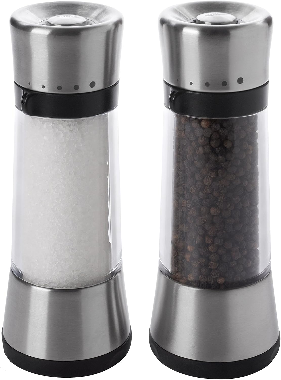 OXO Good Grips Sleek Adjustable Salt and Pepper Mill Set