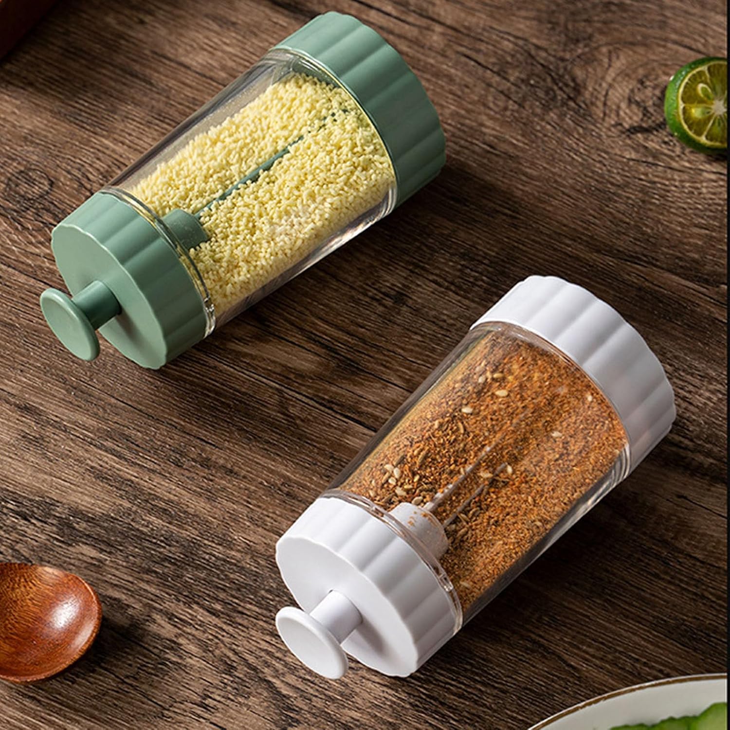 Measuring Salt Pepper Shakers Set