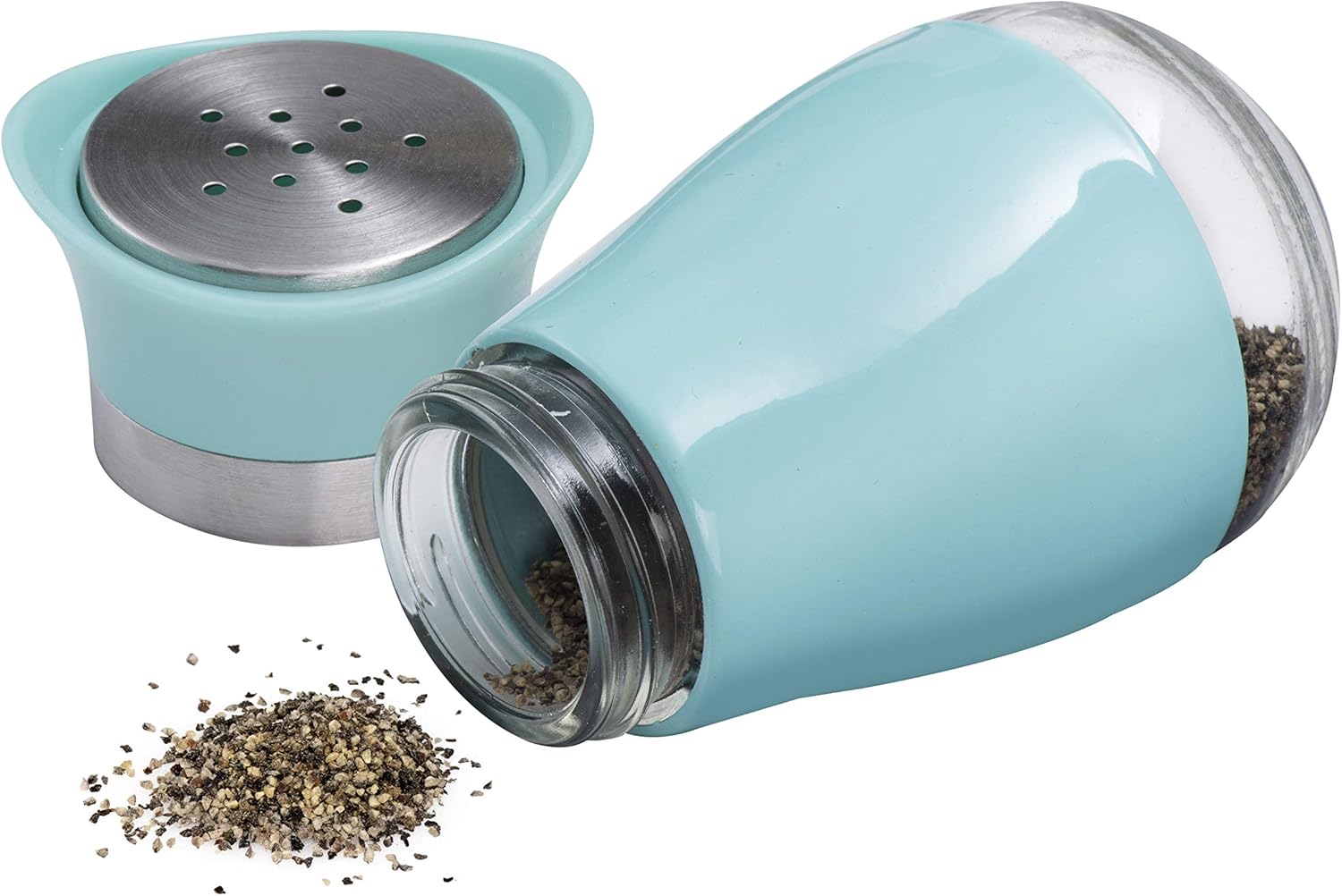 2-Pack Salt And Pepper Shakers Elegant Blue