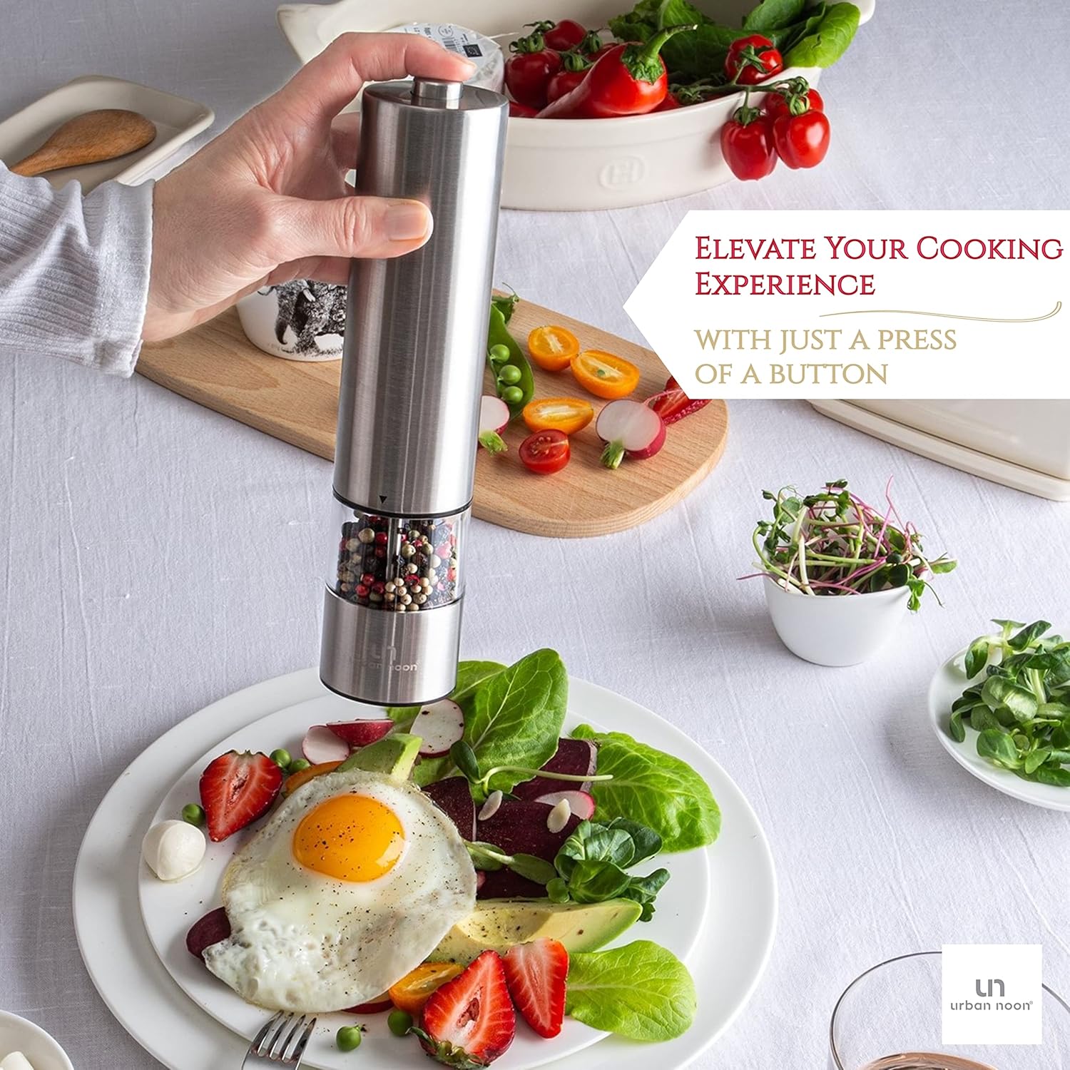 Urban Noon Electric Salt and Pepper Grinder Set