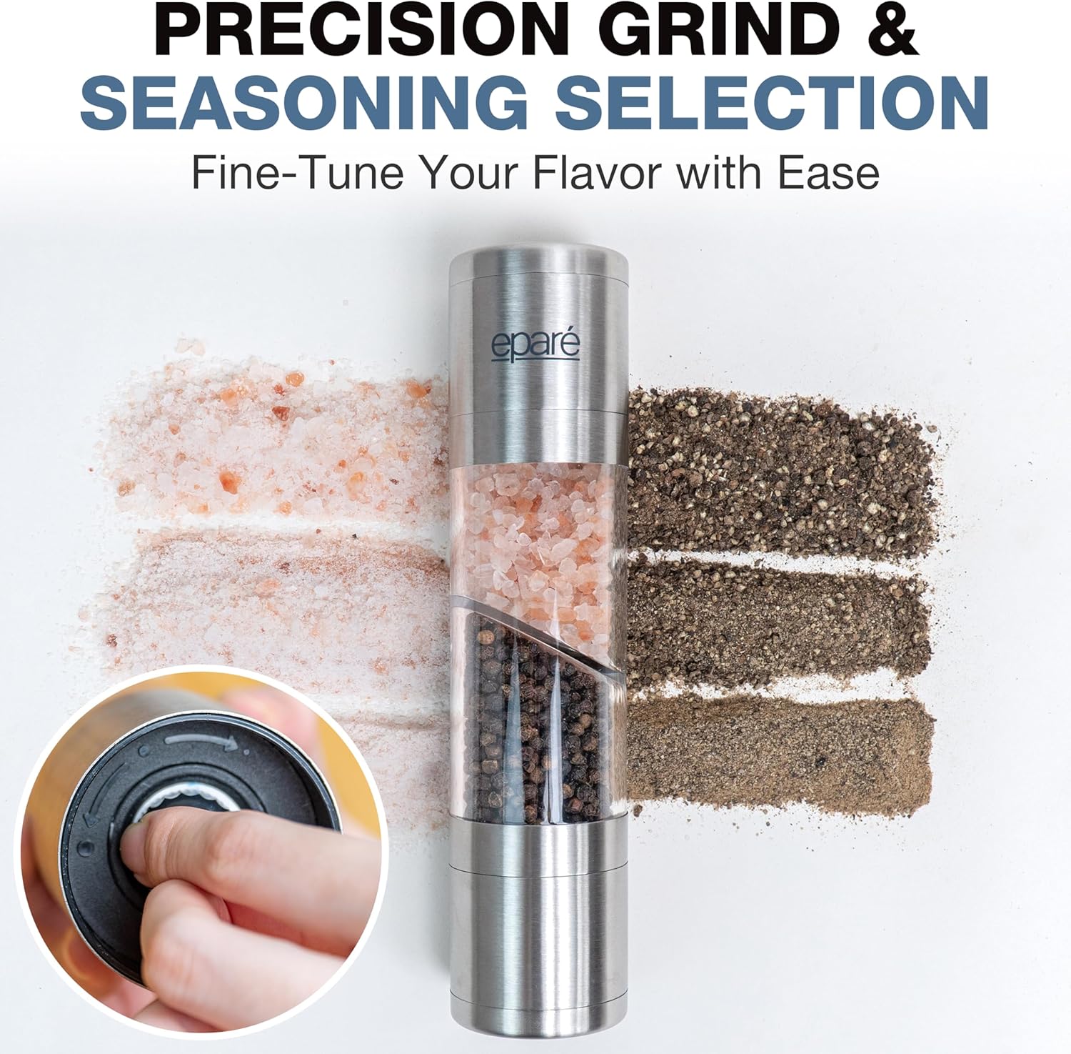 Epar 2-in-1 Salt Pepper Manual Mill Combo