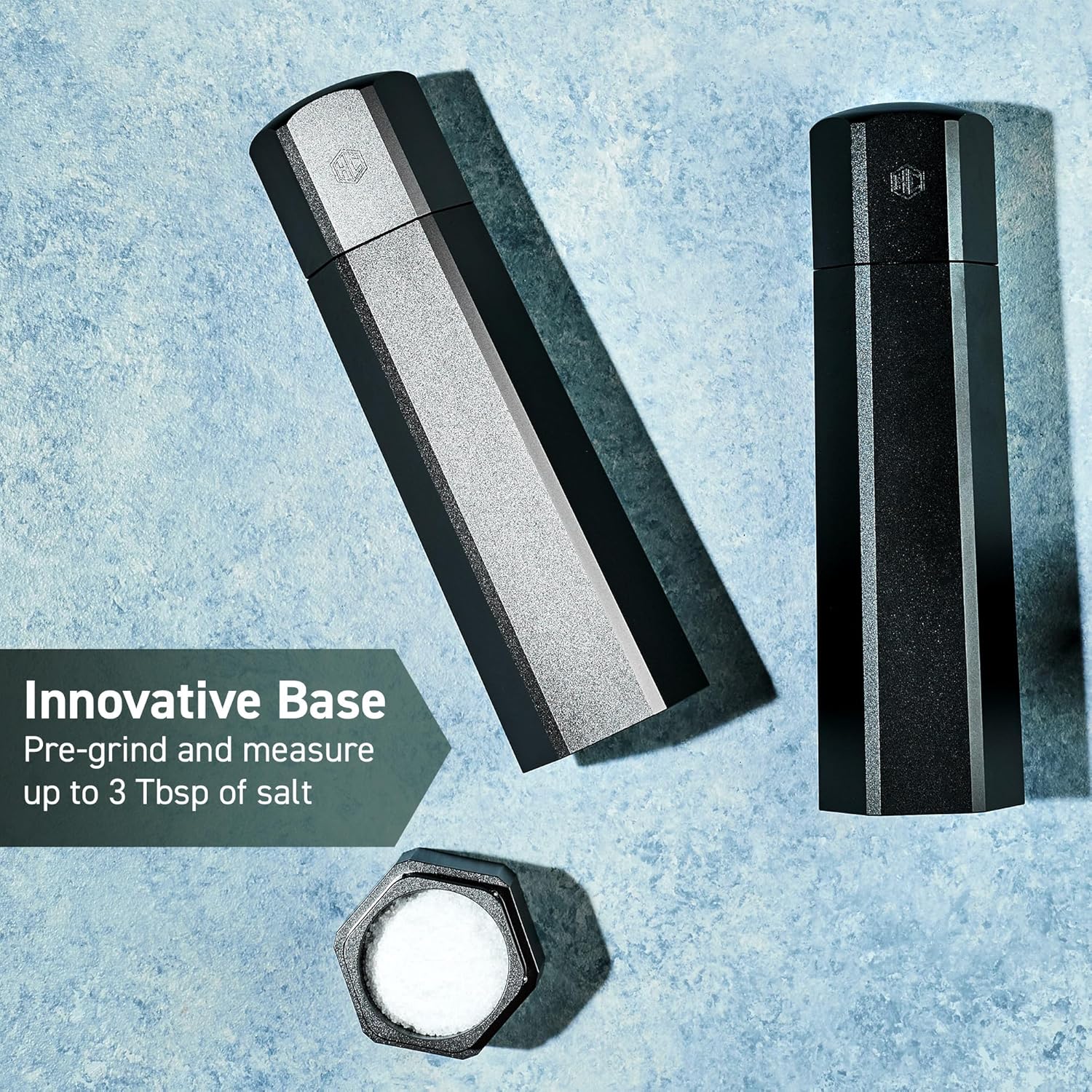 HexClad Salt Mill Grinder Fast Durable Precision Grnd