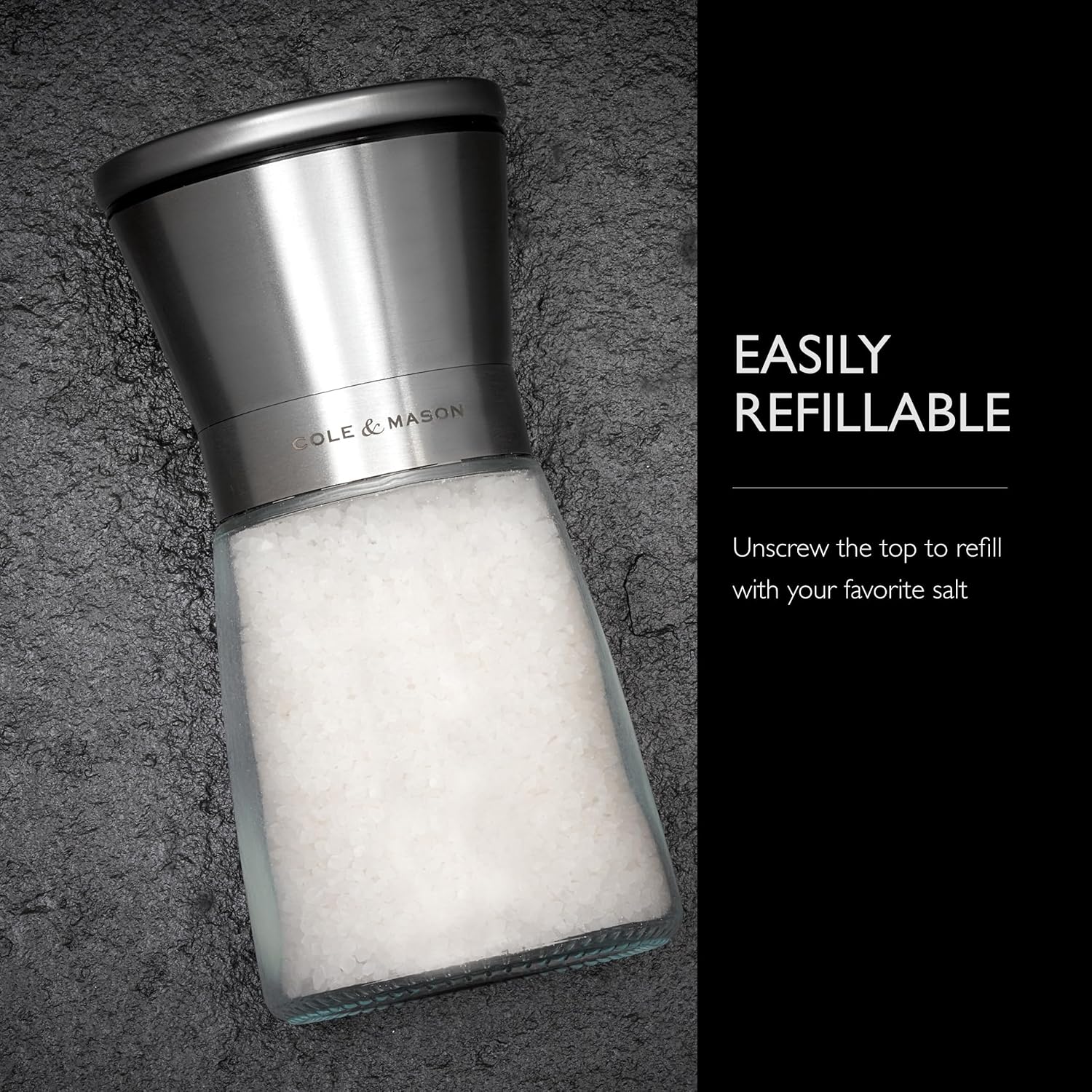 Cole Mason Sunderland 55 Salt Mill Set -_BLACK